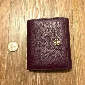 New Tory Burch Plum Wallet